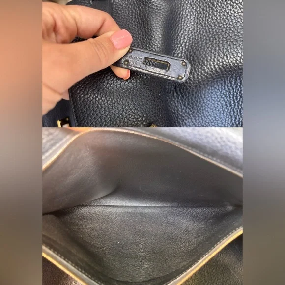 Authentic HERMES KELLY 35 taurillon black leather gold hardware - Picture 13 of 16